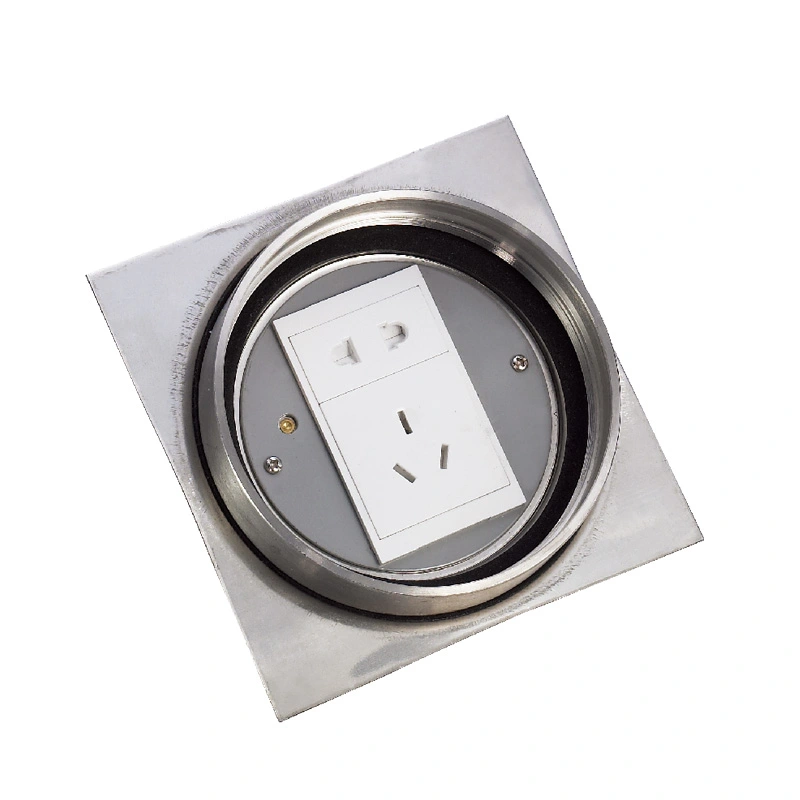 127mm Round Cover Yakavanzika Floor Socket Swivel Type Underfloor Sockets