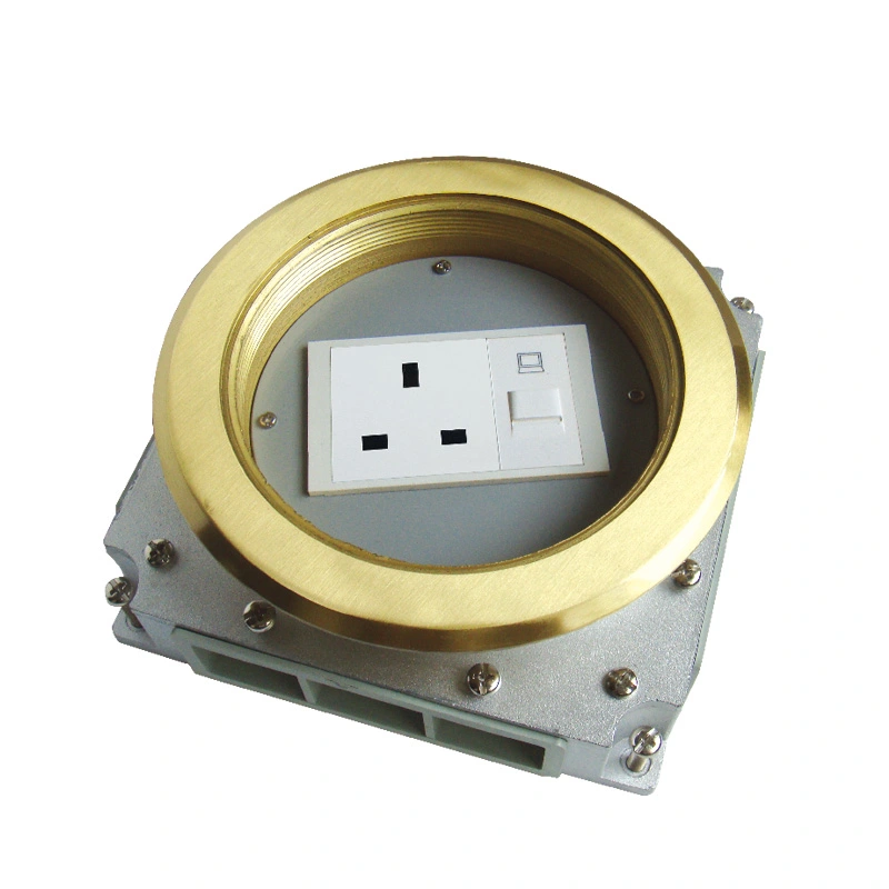 160mm Round Cover Yakavanzika Floor Socket Swivel Type Underfloor Sockets