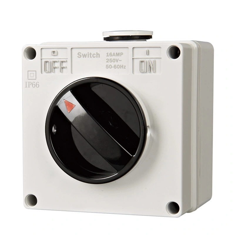 IP66 Series Yekudzivirira Mvura Socket 1 Gang Switch