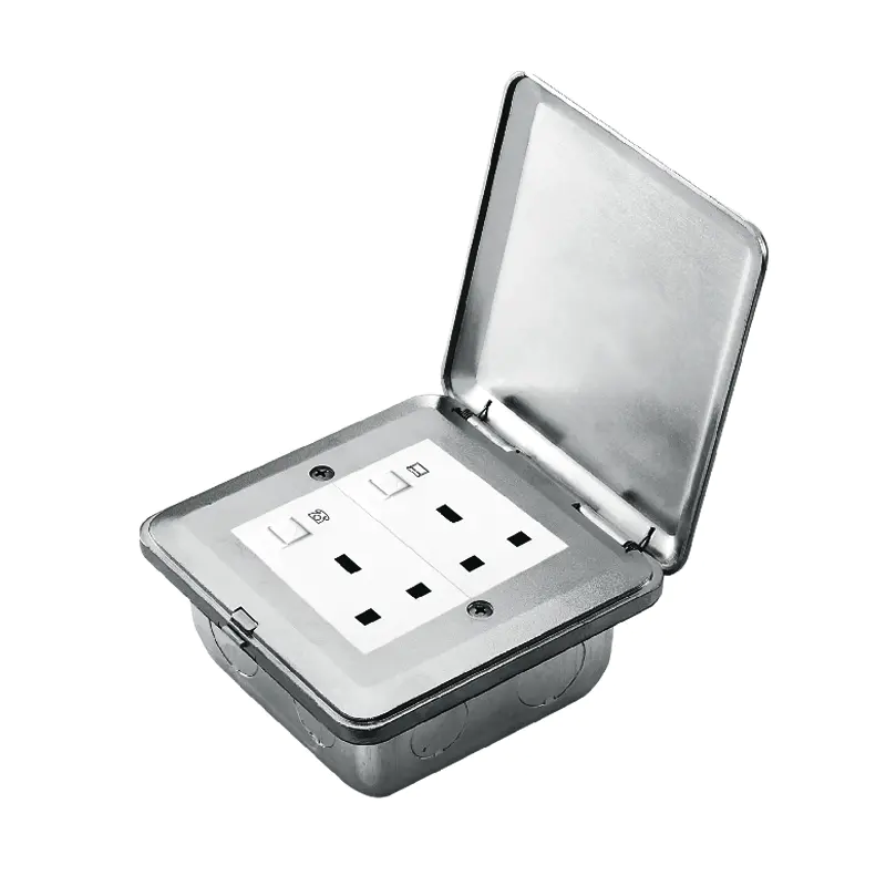 Stainless Simbi Pop Up Floor Outlet Socket Bhokisi