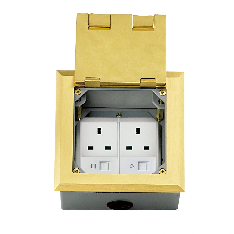 Kumusoro Clamshell Multi-Function Floor Socket 6 Module Capacity